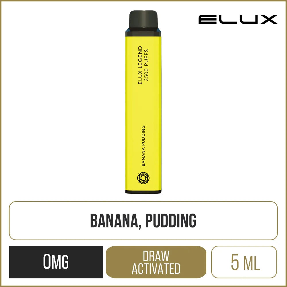 ELUX Legend 3500 Banana Pudding Disposable Vape 10ml