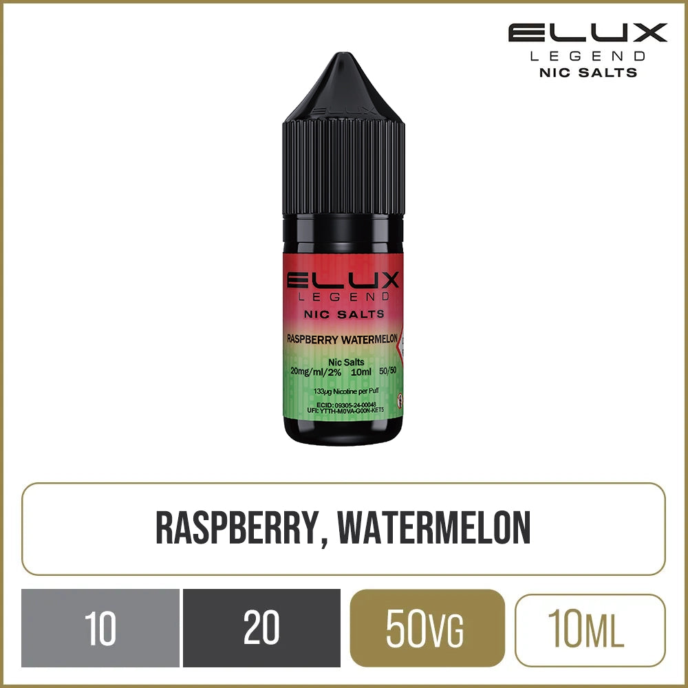 ELUX Legend Nic Salts Raspberry Watermelon E-Liquid 10ml