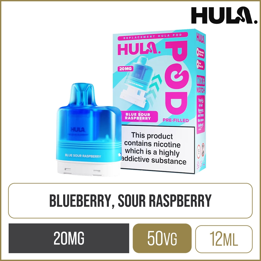 Blue Sour Raspberry Hula Pod & Refill 12ml