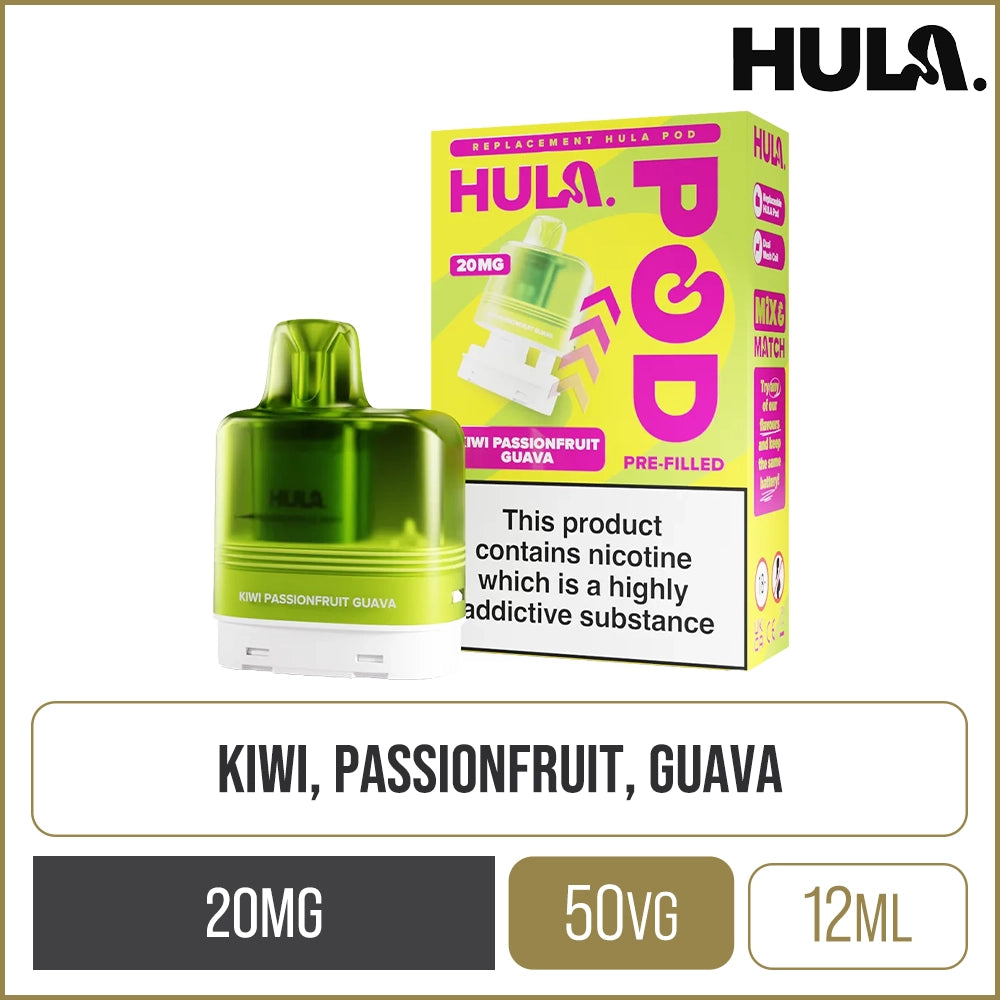 Kiwi Passionfruit Guava Hula Pod & Refill 12ml