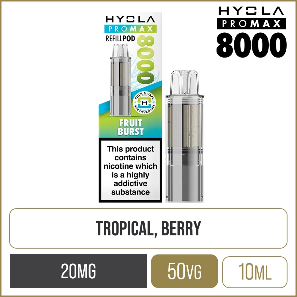 Fruit Burst Hyola Pro Max 8000 Pod & Refill 10ml