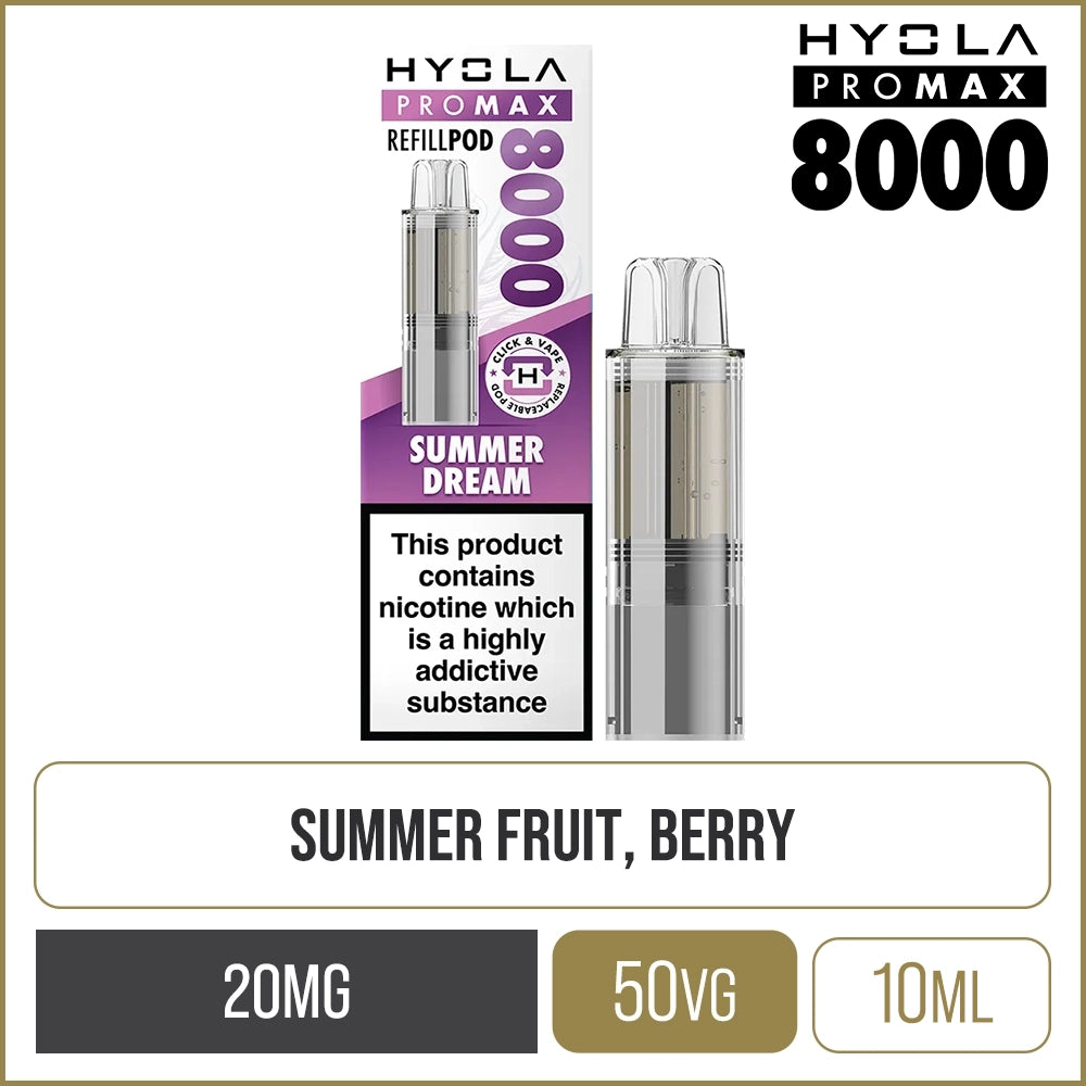 Summer Dream Hyola Pro Max 8000 Pod & Refill 10ml