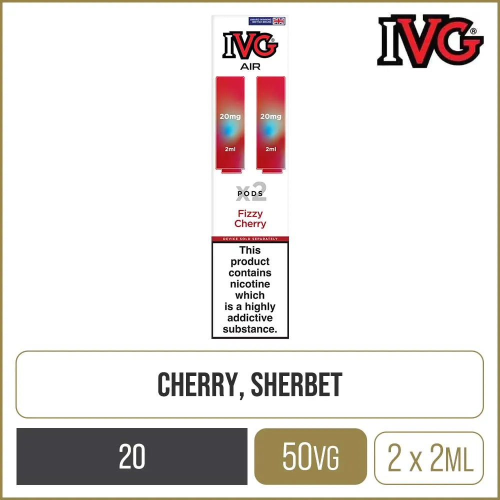 Fizzy Cherry IVG Air Pods 2 Pack