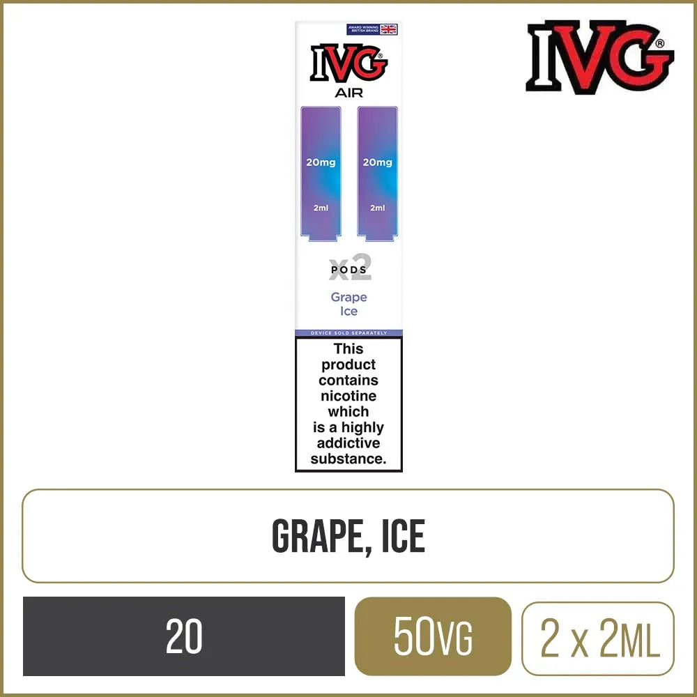 Grape Ice IVG Air Pods 2 Pack