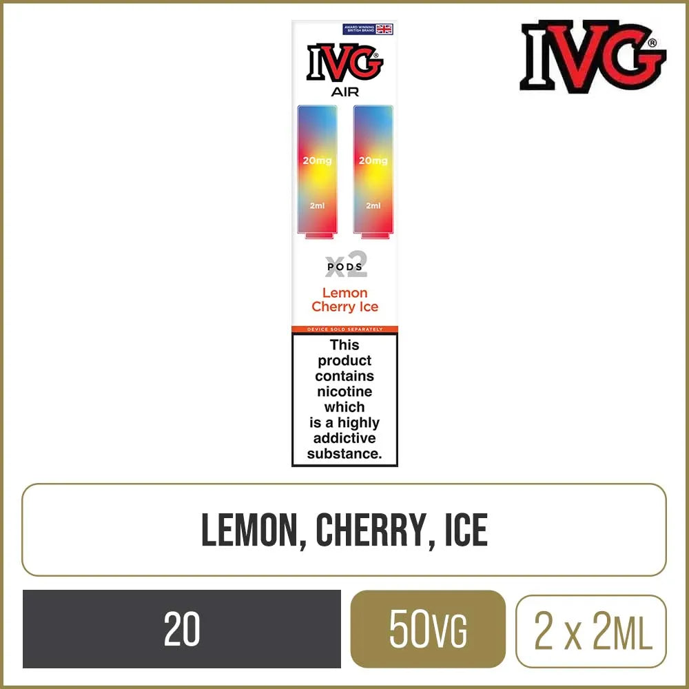 Lemon Cherry Ice IVG Air Pods 2 Pack