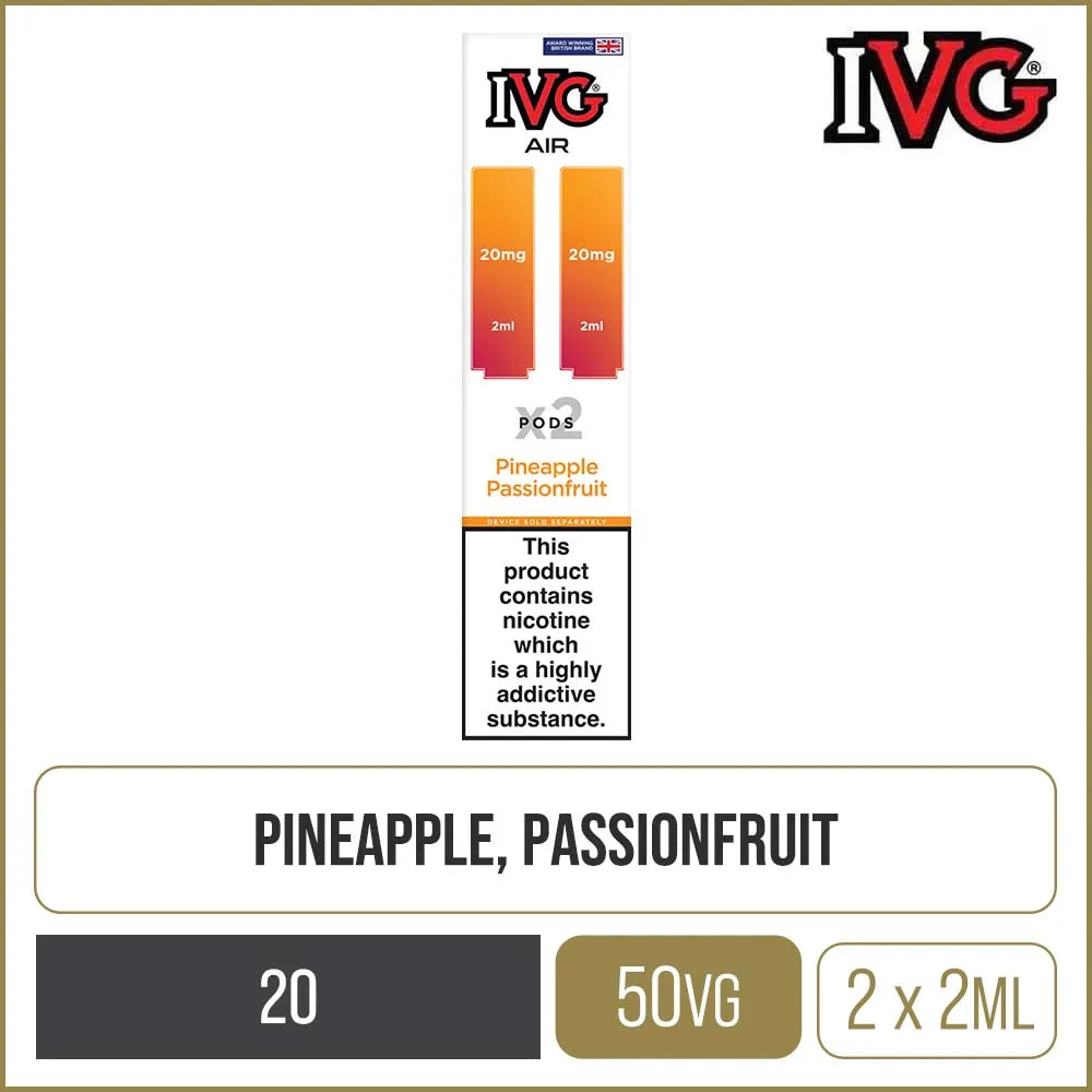 Pineapple Passionfruit IVG Air Pods 2 Pack