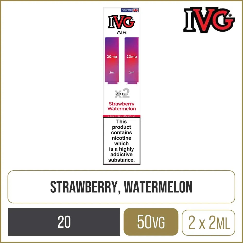 Strawberry Watermelon IVG Air Pods 2 Pack