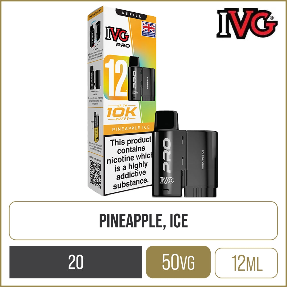 Pineapple Ice IVG Pro 12 Pod & Refill 12ml