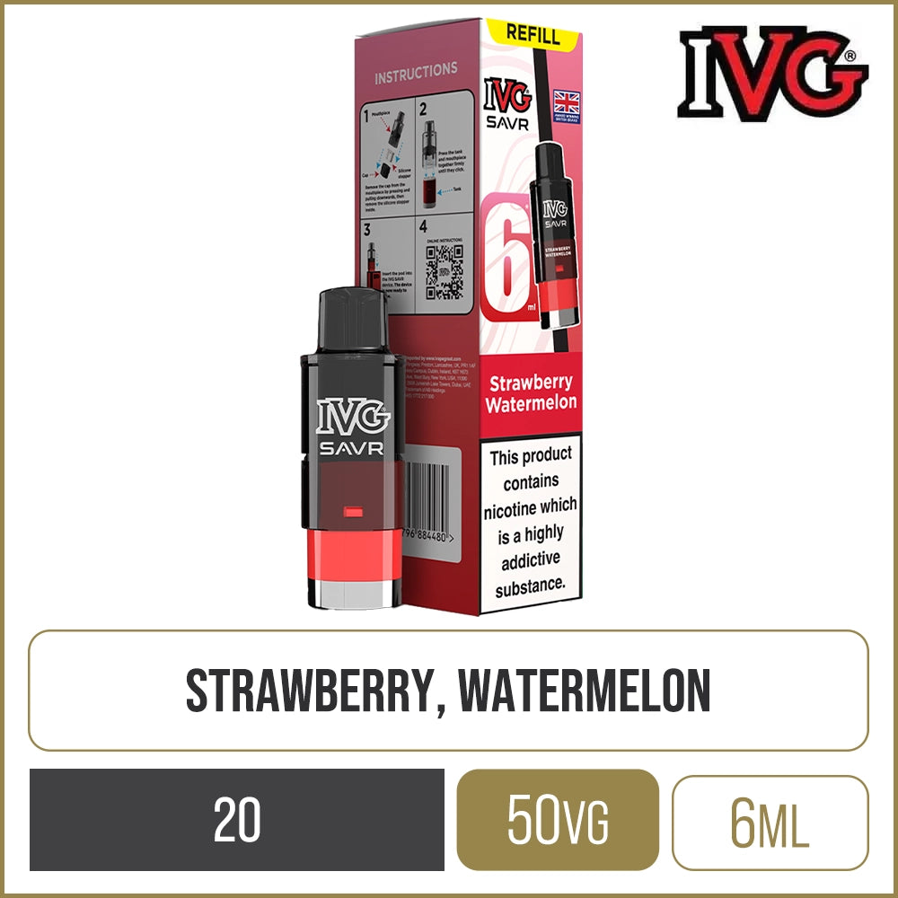 Strawberry Watermelon IVG SAVR Pod & Refill 6ml