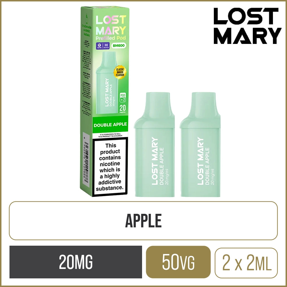Double Apple Lost Mary BM600 Pods 2 Pack