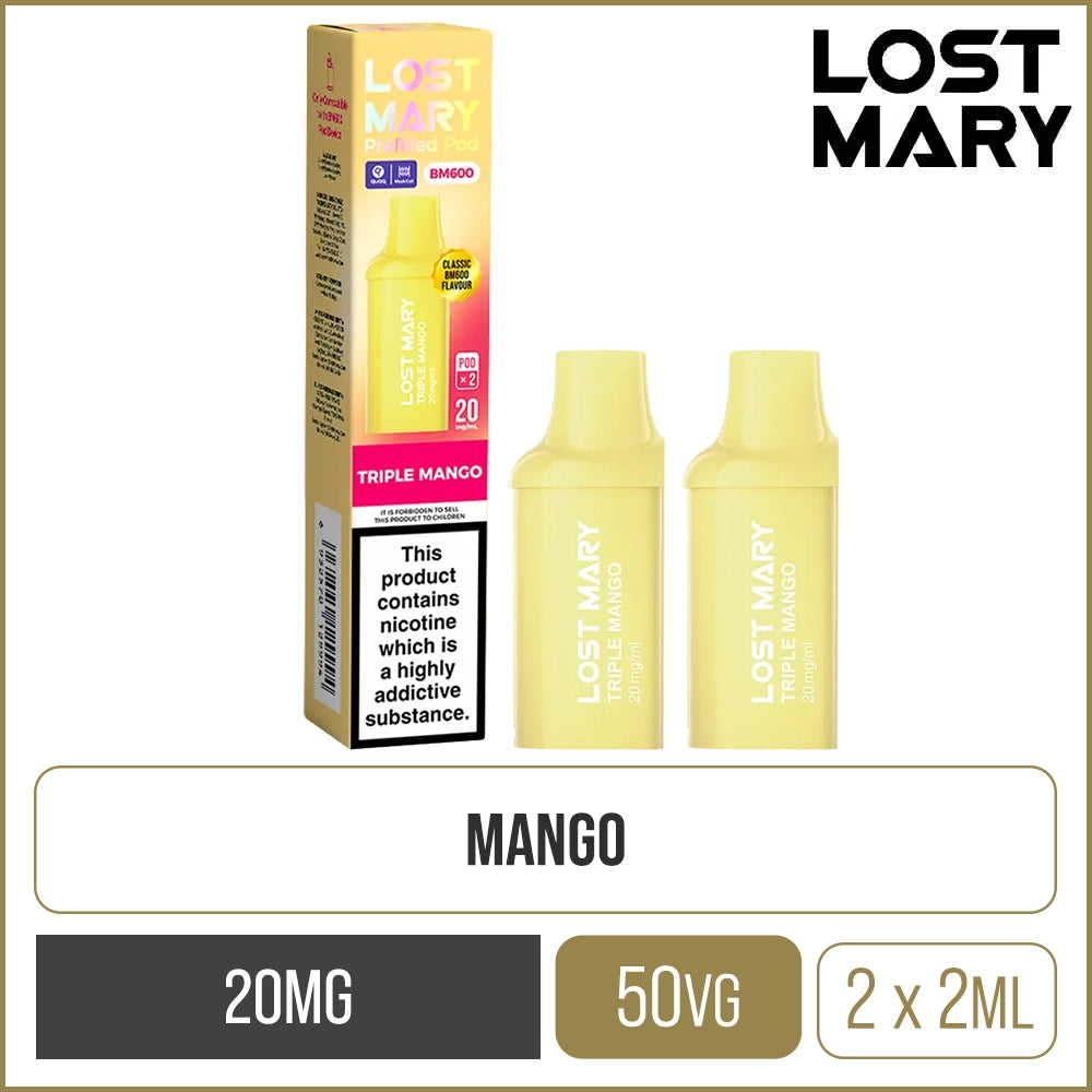 Triple Mango Lost Mary BM600 Pods 2 Pack