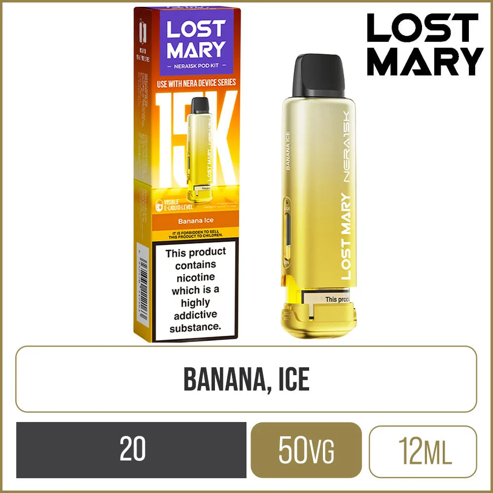 Banana Ice Lost Mary Nera 15K Pod & Refill