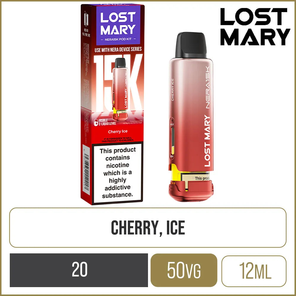 Cherry Ice Lost Mary Nera 15K Pod & Refill