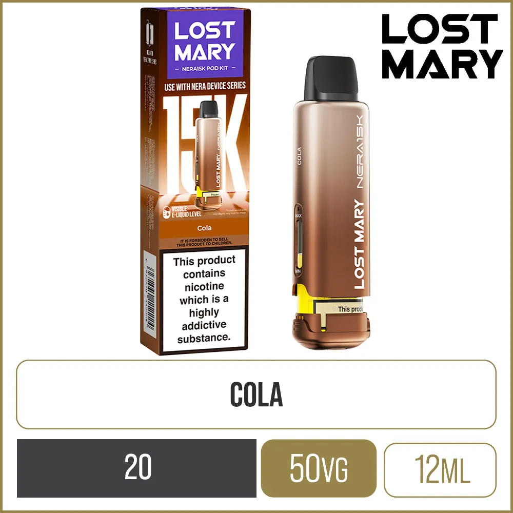 Cola Lost Mary Nera 15K Pod & Refill
