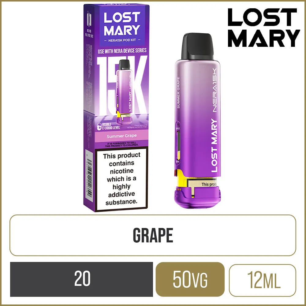Summer Grape Lost Mary Nera 15K Pod & Refill
