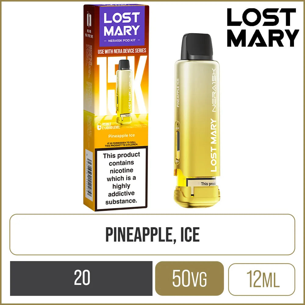 Pineapple Ice Lost Mary Nera 15K Pod & Refill