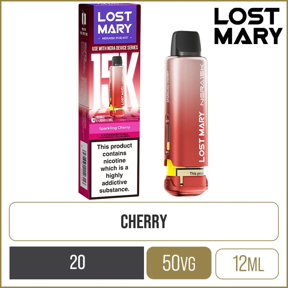 Sparkling Cherry Lost Mary Nera 15K Pod & Refill