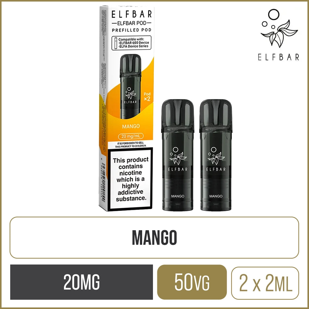 Mango Elf Bar 600 Pods 2 Pack