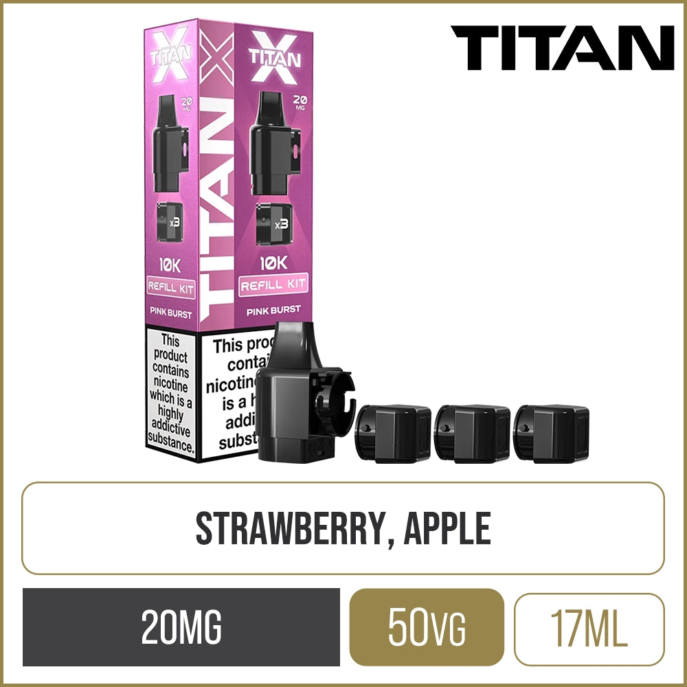 Pink Burst Titan X Pod & Refill 17ml