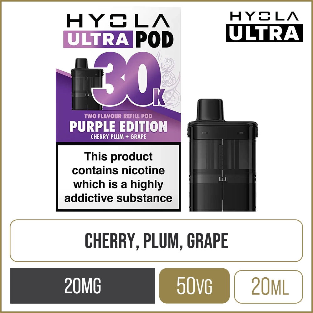 Purple Edition Hyola Ultra 30K Pod & Refill 20ml
