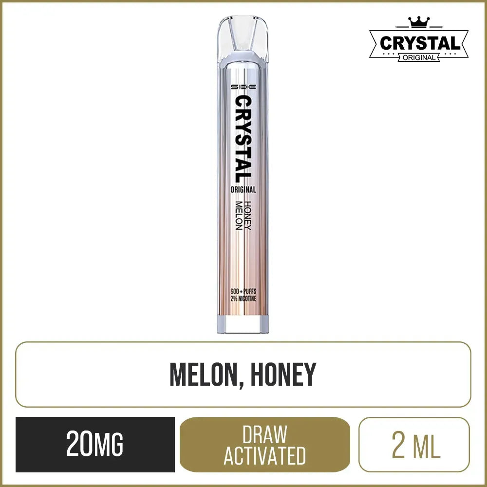 Crystal Bar Honey Melon Disposable Vapes Online 3 For £12