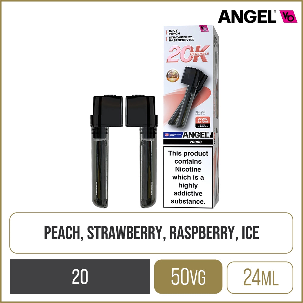 Coral Edition Vapes Bars Angel 20000 Pod & Refill 24ml