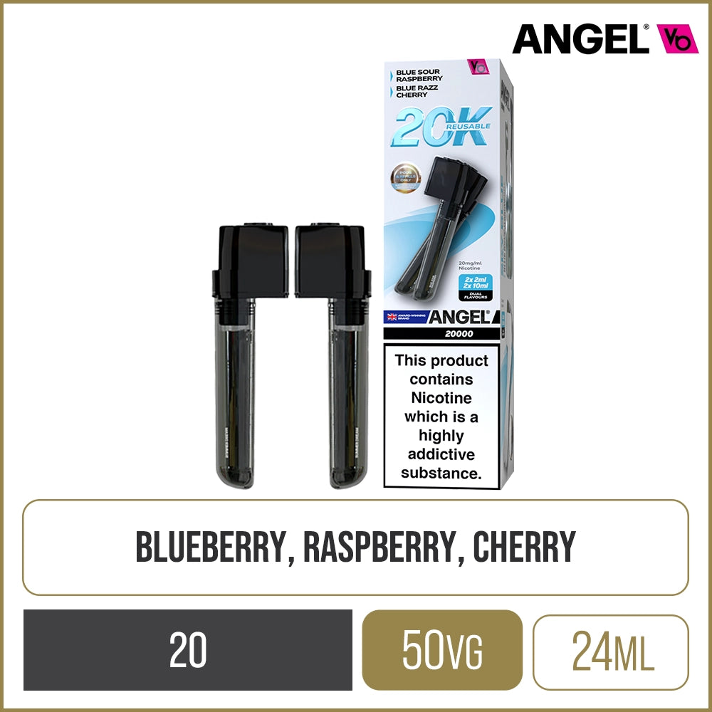 Sky Blue Edition Vapes Bars Angel 20000 Pod & Refill 24ml