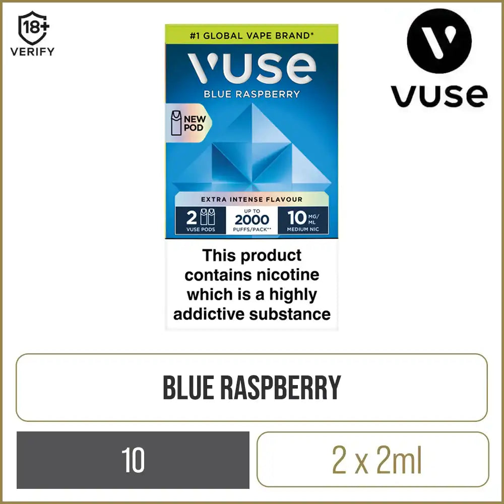 Blue Raspberry Vuse Pods 2 Pack