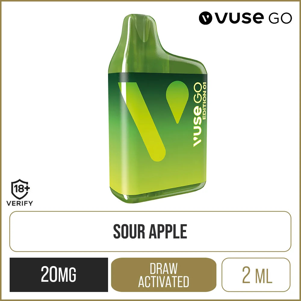 Buy Vuse GO Edition 01 Apple Sour Disposable Vapes Online