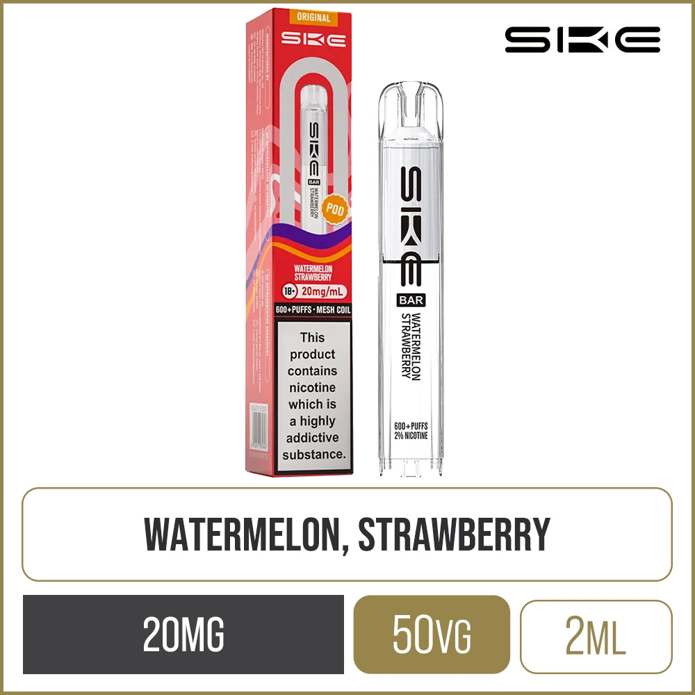 Watermelon Strawberry SKE Crystal Bar Pod 2ml