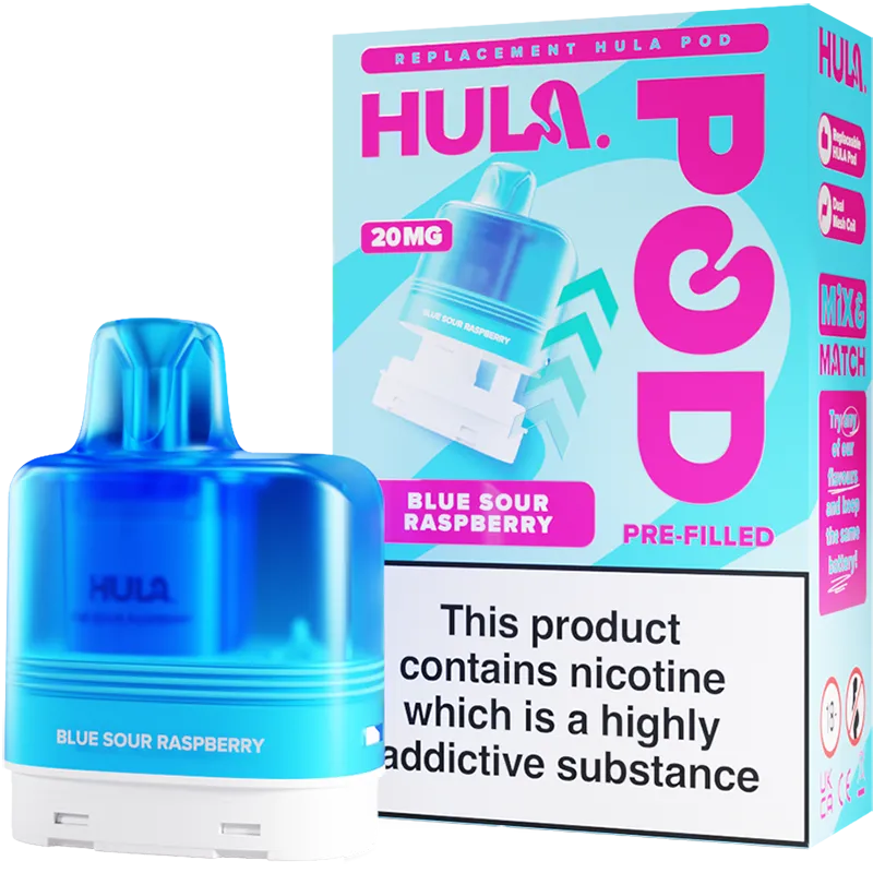Blue Sour Raspberry Hula Pod & Refill 12ml