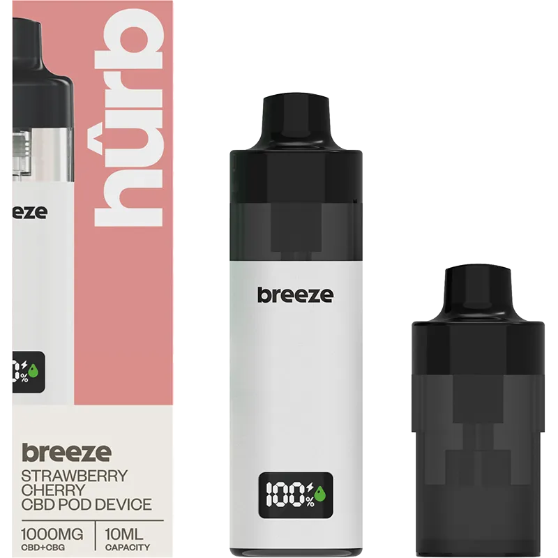 Hûrb Breeze 1000mg CBD + CBG Pod Kit 10ml