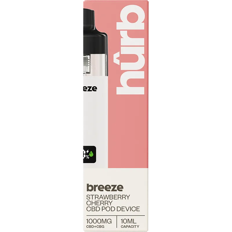 Hûrb Breeze 1000mg CBD + CBG Pod Kit 10ml