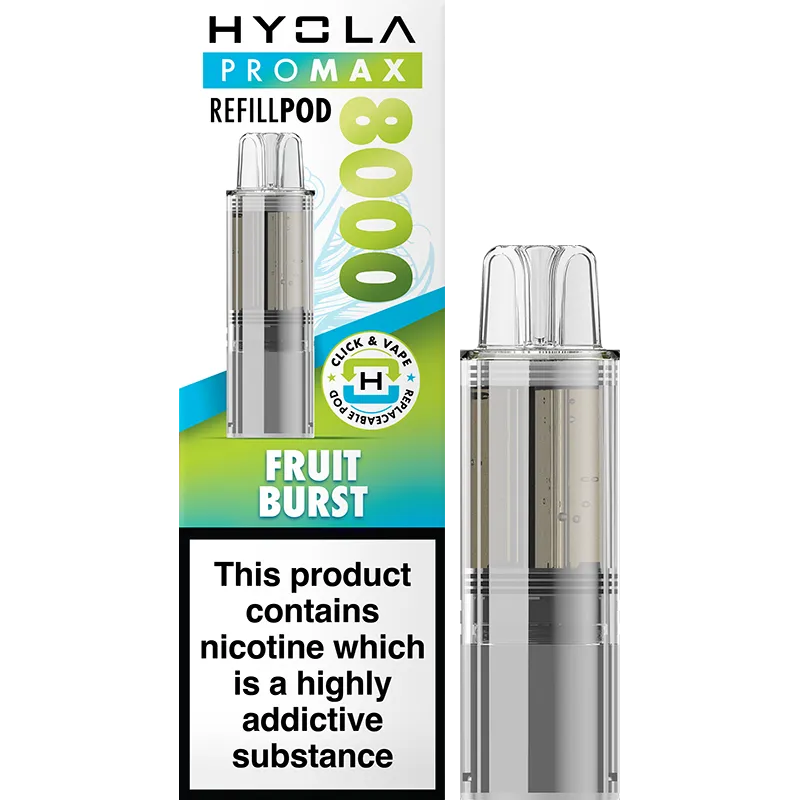 Fruit Burst Hyola Pro Max 8000 Pod & Refill 10ml