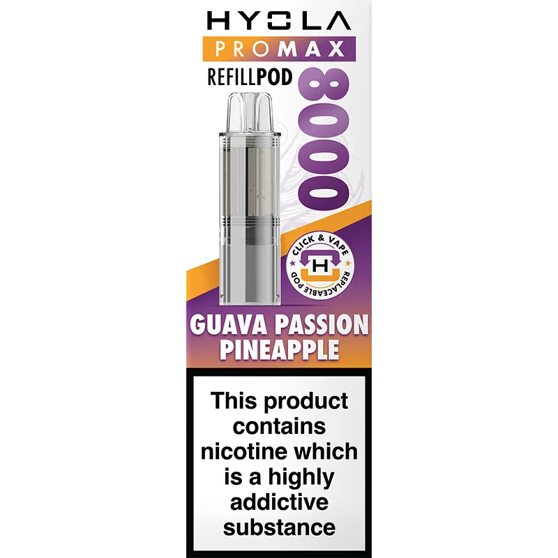 Guava Passion Pineapple Hyola Pro Max 8000 Pod & Refill 10ml