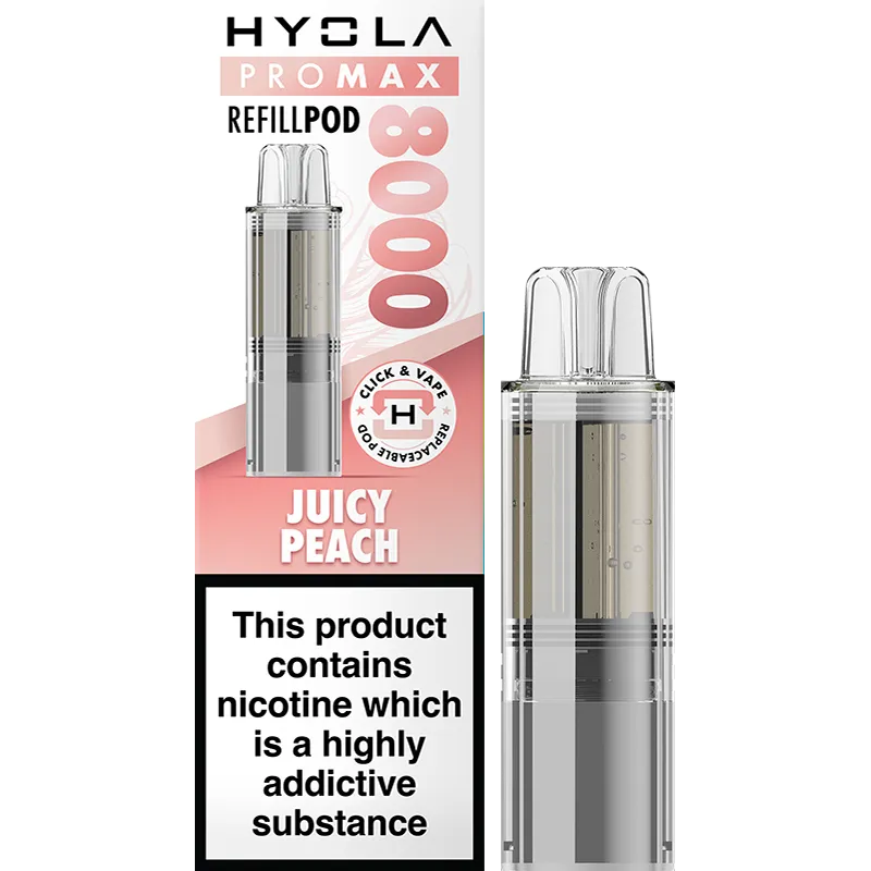 Juicy Peach Hyola Pro Max 8000 Pod & Refill 10ml