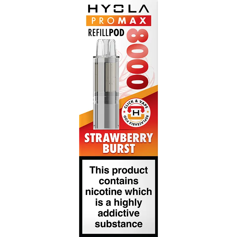 Strawberry Burst Hyola Pro Max 8000 Pod & Refill 10ml
