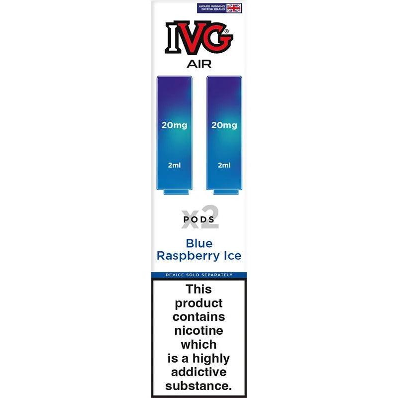 Raspberry Ice IVG Air Blue Pods 2 Pack
