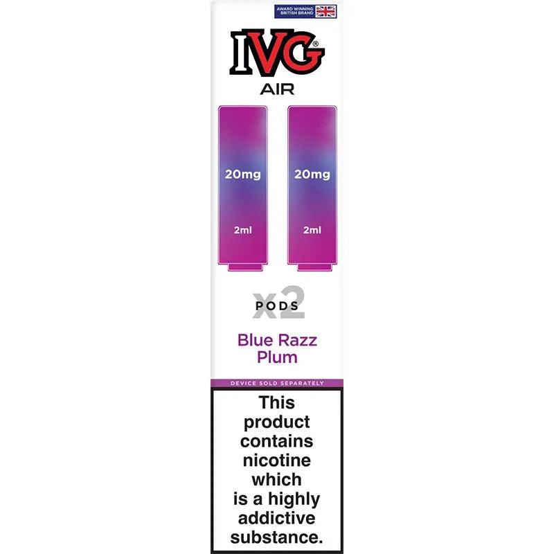 Blue Razz Plum IVG Air Pods 2 Pack