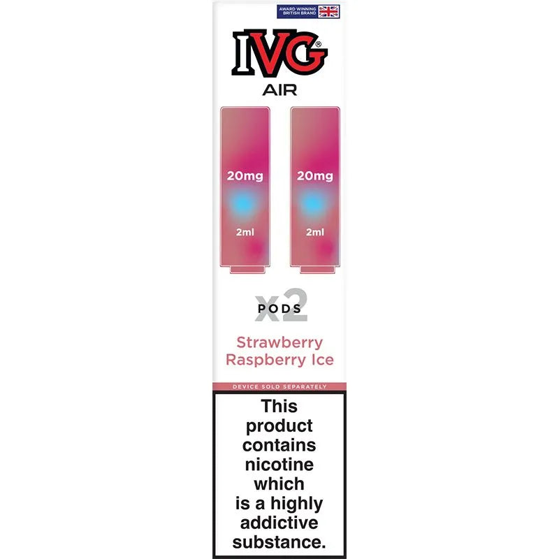 Strawberry Raspberry Ice IVG Air Pods 2 Pack