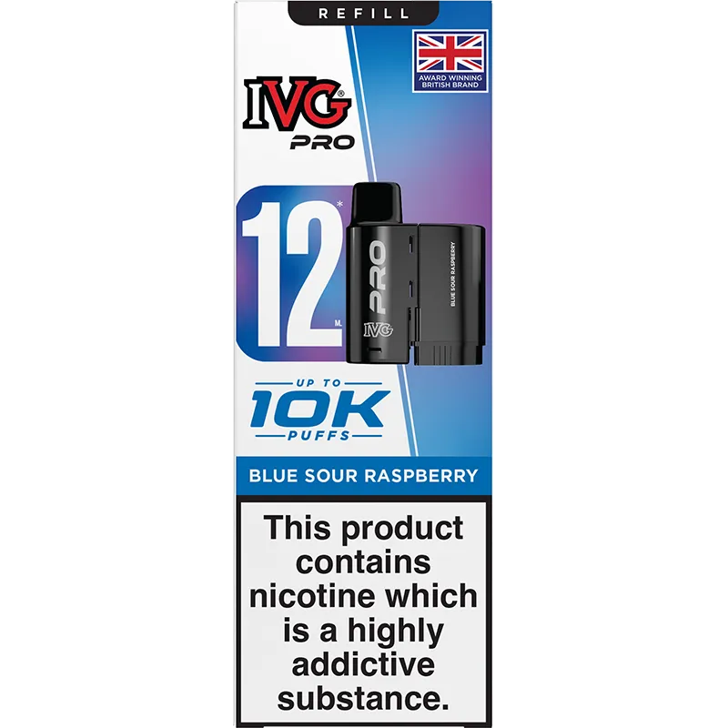 Blueberry Sour Raspberry IVG Pro 12 Pod & Refill 12ml