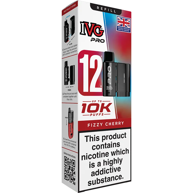 Fizzy Cherry IVG Pro 12 Pod & Refill 12ml