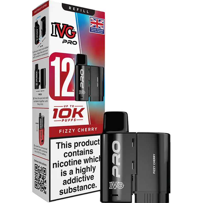 Fizzy Cherry IVG Pro 12 Pod & Refill 12ml