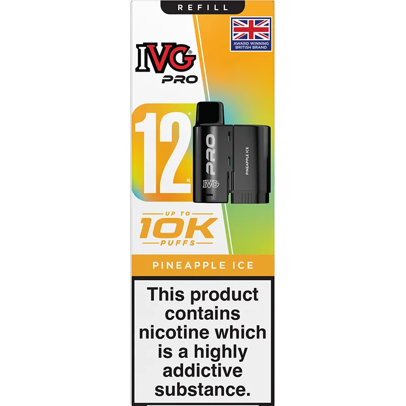 Pineapple Ice IVG Pro 12 Pod & Refill 12ml