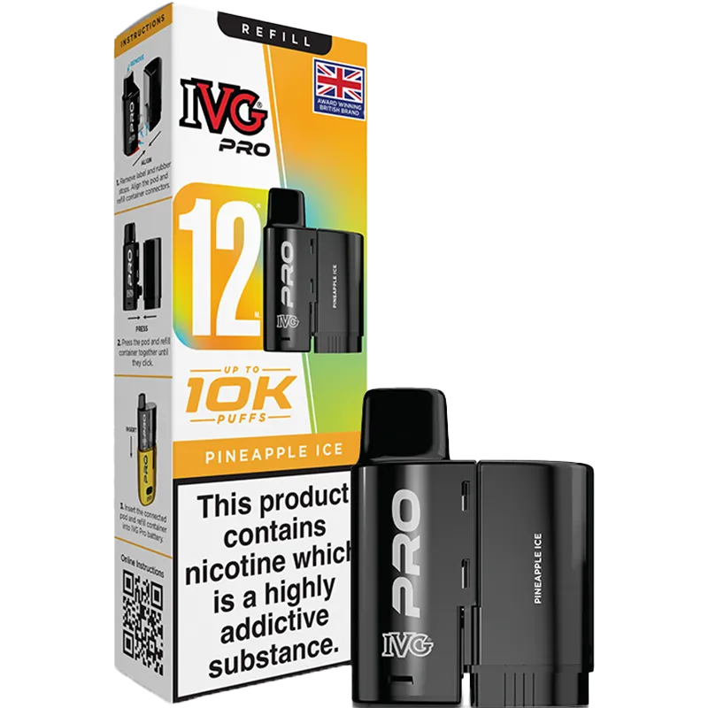 Pineapple Ice IVG Pro 12 Pod & Refill 12ml