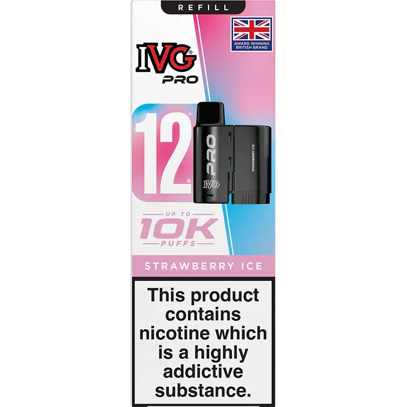 Strawberry Ice IVG Pro 12 Pod & Refill 12ml