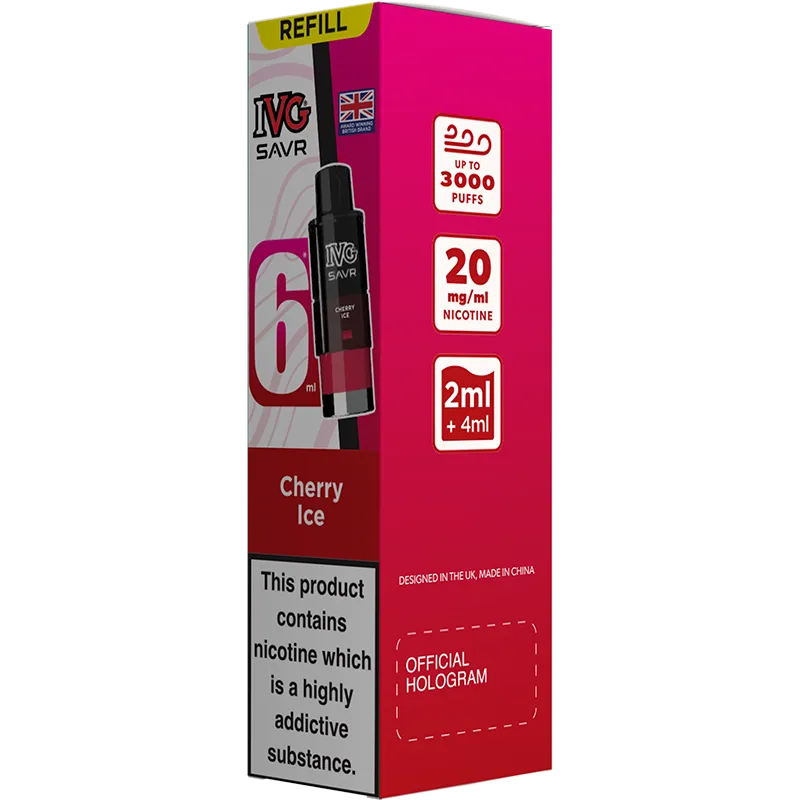 Cherry Ice IVG SAVR Pod & Refill 6ml