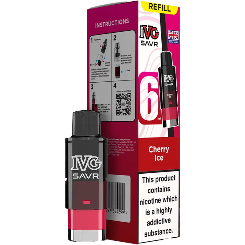 Cherry Ice IVG SAVR Pod & Refill 6ml