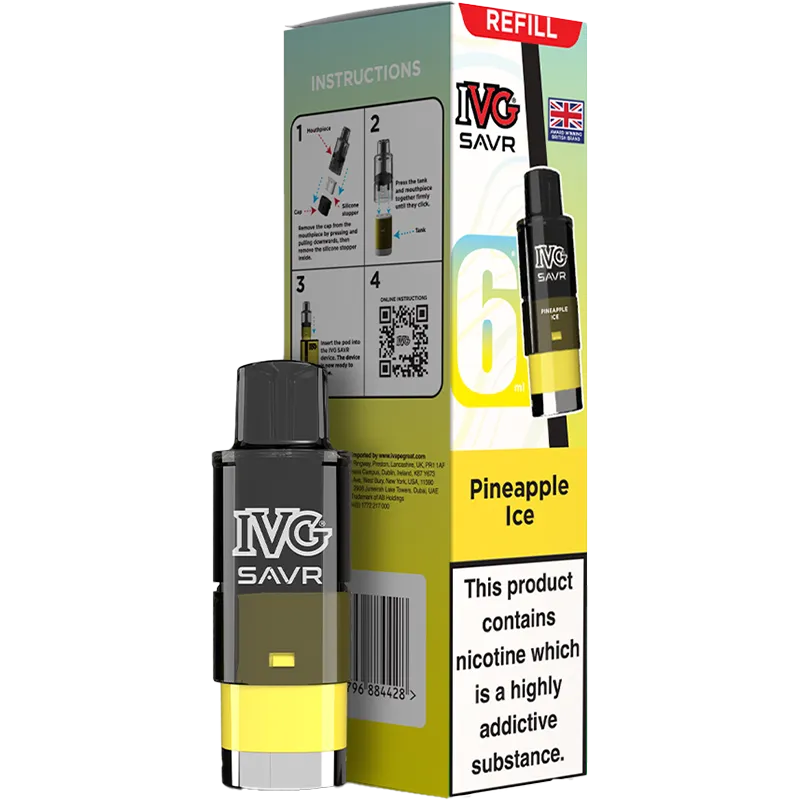 Pineapple Ice IVG SAVR Pod & Refill 6ml