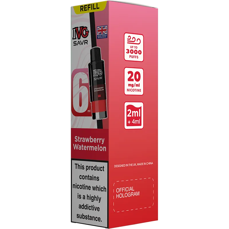Strawberry Watermelon IVG SAVR Pod & Refill 6ml
